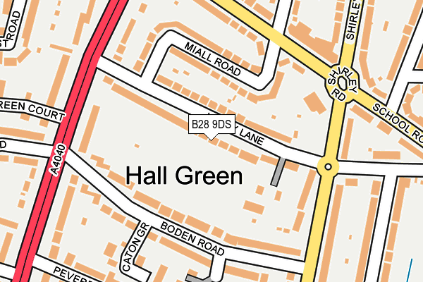 B28 9DS map - OS OpenMap – Local (Ordnance Survey)