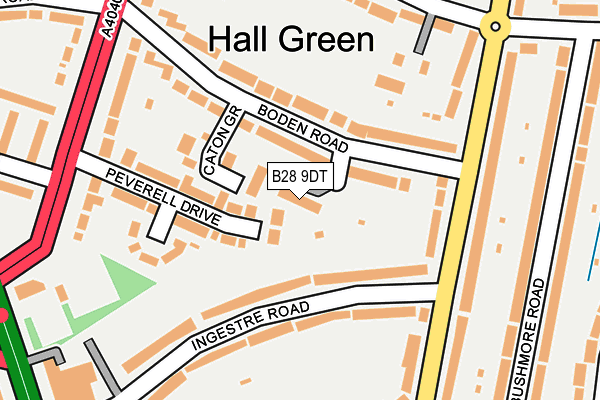 B28 9DT map - OS OpenMap – Local (Ordnance Survey)