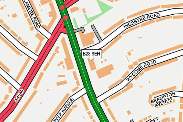 B28 9EH map - OS OpenMap – Local (Ordnance Survey)