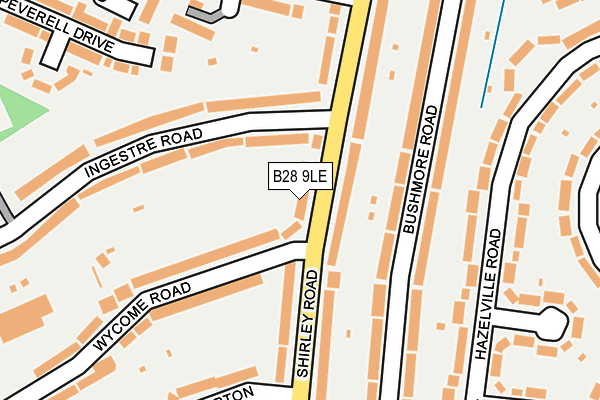 B28 9LE map - OS OpenMap – Local (Ordnance Survey)