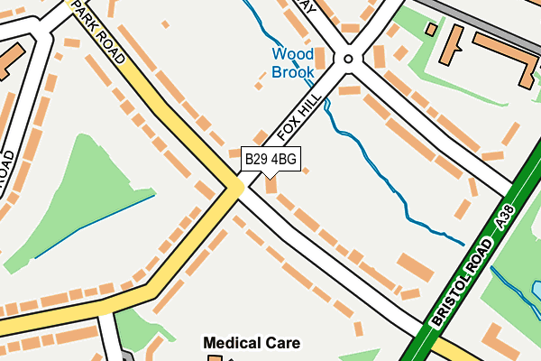 B29 4BG map - OS OpenMap – Local (Ordnance Survey)