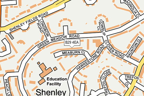 B29 4EA map - OS OpenMap – Local (Ordnance Survey)