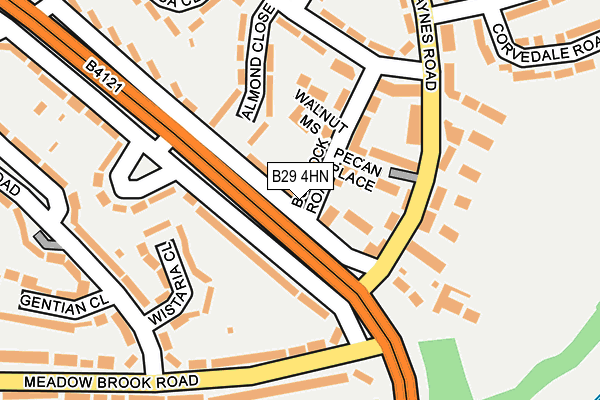 B29 4HN map - OS OpenMap – Local (Ordnance Survey)
