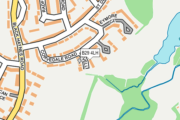B29 4LH map - OS OpenMap – Local (Ordnance Survey)