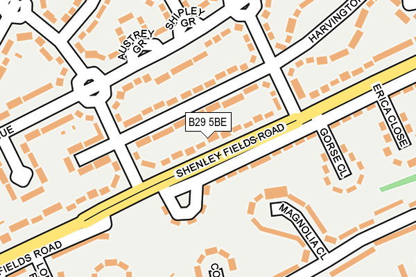 B29 5BE map - OS OpenMap – Local (Ordnance Survey)