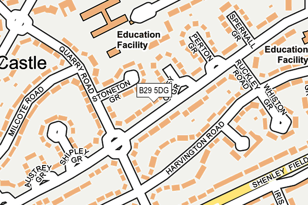 B29 5DG map - OS OpenMap – Local (Ordnance Survey)