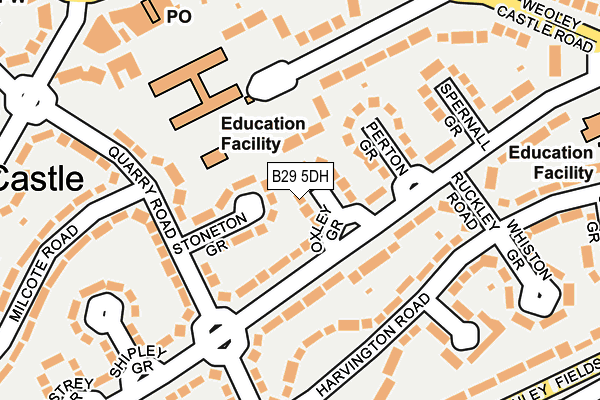 B29 5DH map - OS OpenMap – Local (Ordnance Survey)