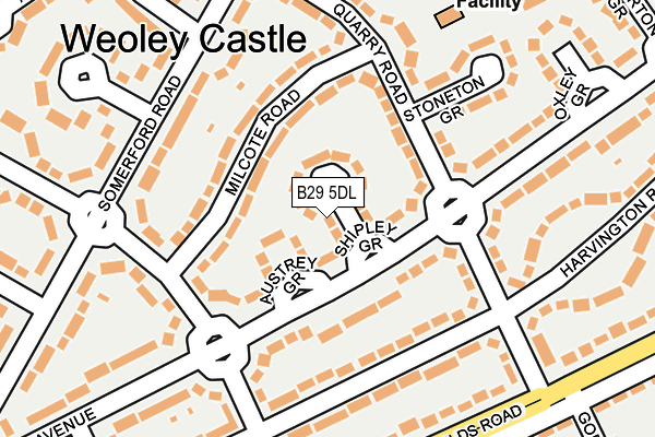 B29 5DL map - OS OpenMap – Local (Ordnance Survey)