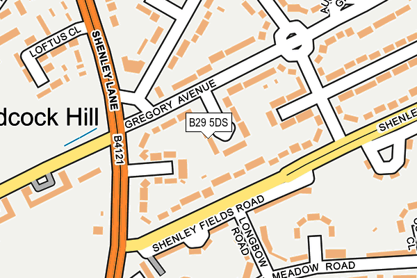 B29 5DS map - OS OpenMap – Local (Ordnance Survey)