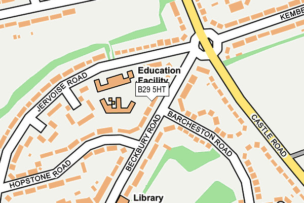 B29 5HT map - OS OpenMap – Local (Ordnance Survey)