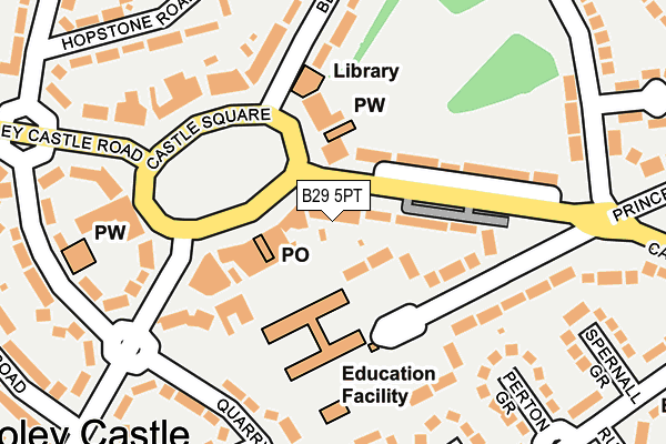 B29 5PT map - OS OpenMap – Local (Ordnance Survey)