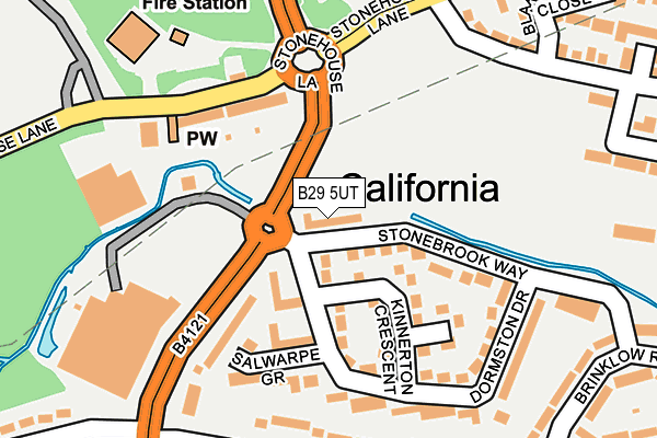 B29 5UT map - OS OpenMap – Local (Ordnance Survey)