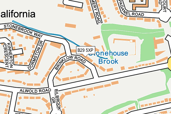 B29 5XP map - OS OpenMap – Local (Ordnance Survey)