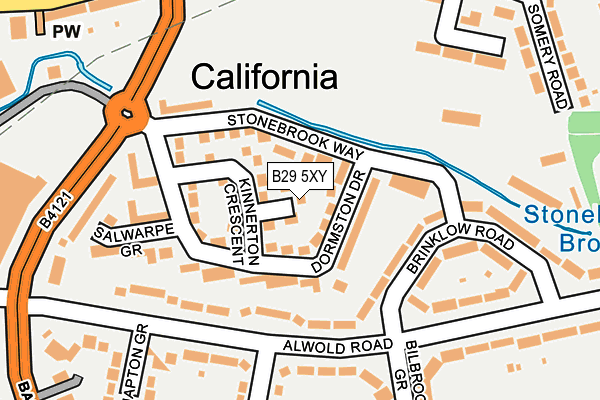 B29 5XY map - OS OpenMap – Local (Ordnance Survey)