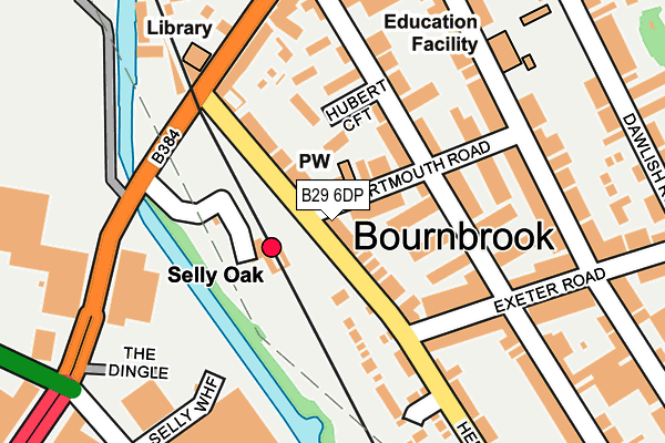 B29 6DP map - OS OpenMap – Local (Ordnance Survey)