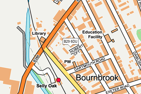 B29 6DU map - OS OpenMap – Local (Ordnance Survey)