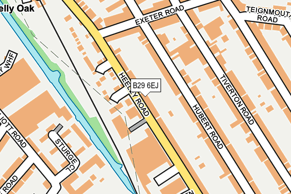 B29 6EJ map - OS OpenMap – Local (Ordnance Survey)