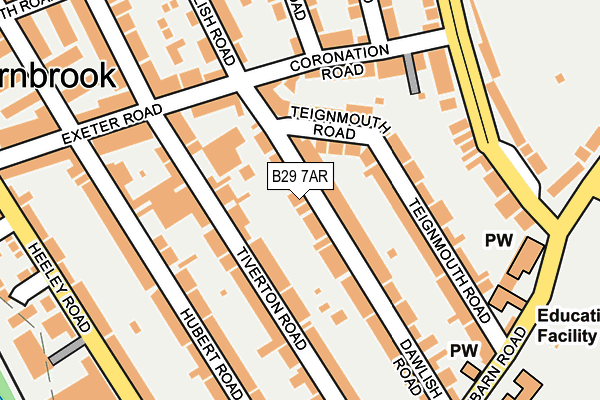 B29 7AR map - OS OpenMap – Local (Ordnance Survey)