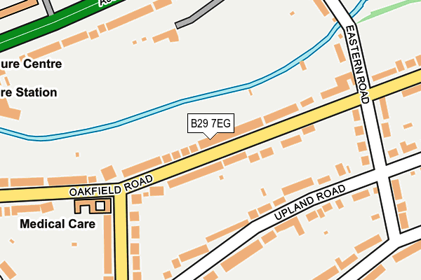 B29 7EG map - OS OpenMap – Local (Ordnance Survey)