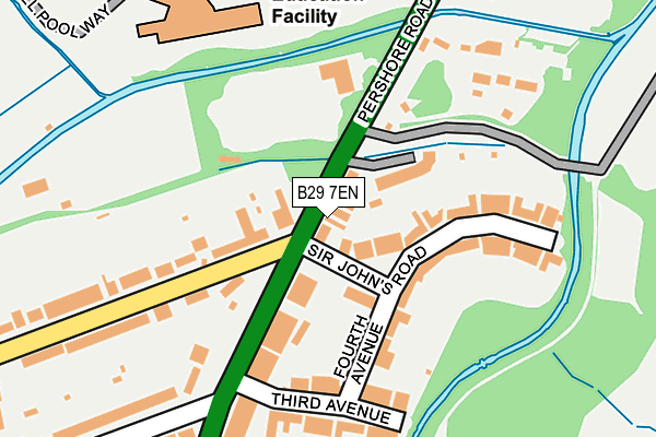 B29 7EN map - OS OpenMap – Local (Ordnance Survey)