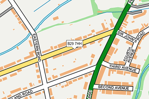 B29 7HH map - OS OpenMap – Local (Ordnance Survey)