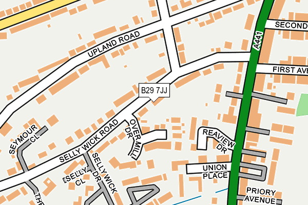 B29 7JJ map - OS OpenMap – Local (Ordnance Survey)