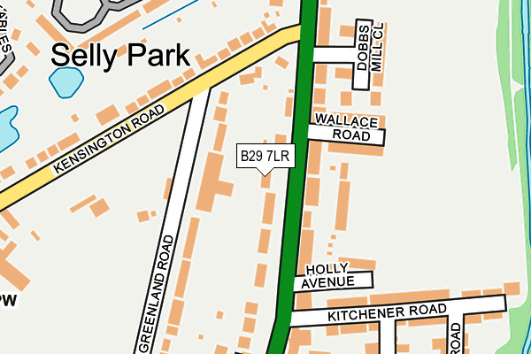 B29 7LR map - OS OpenMap – Local (Ordnance Survey)