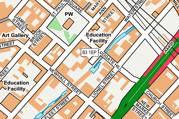 B3 1EP map - OS OpenMap – Local (Ordnance Survey)