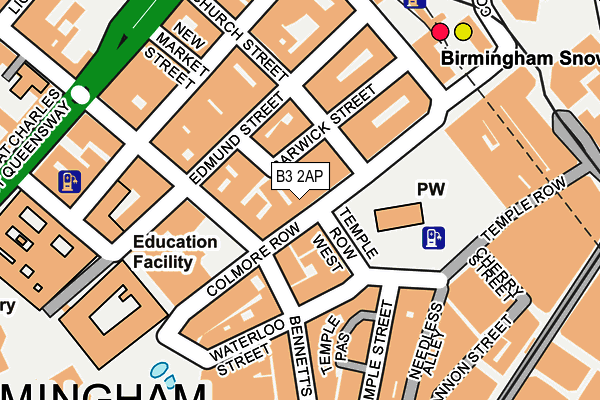 B3 2AP map - OS OpenMap – Local (Ordnance Survey)