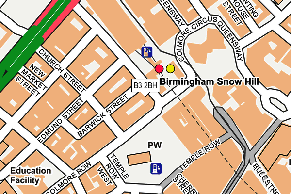 B3 2BH map - OS OpenMap – Local (Ordnance Survey)