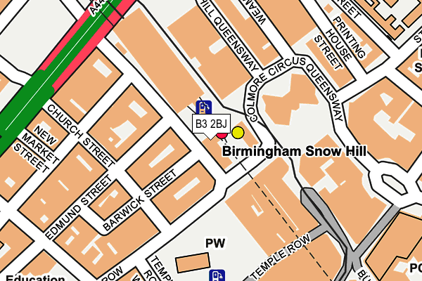 B3 2BJ map - OS OpenMap – Local (Ordnance Survey)