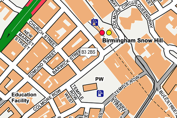 B3 2BS map - OS OpenMap – Local (Ordnance Survey)