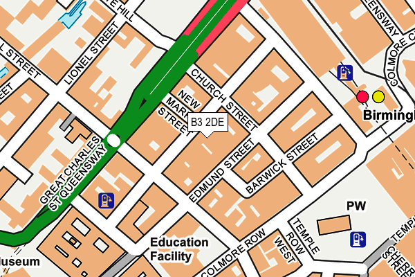 B3 2DE map - OS OpenMap – Local (Ordnance Survey)