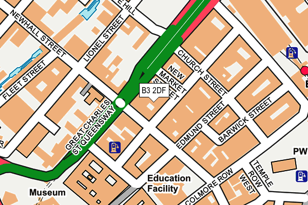 B3 2DF map - OS OpenMap – Local (Ordnance Survey)