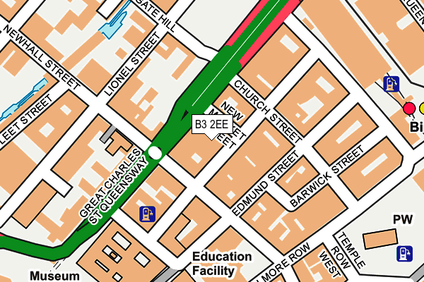 B3 2EE map - OS OpenMap – Local (Ordnance Survey)