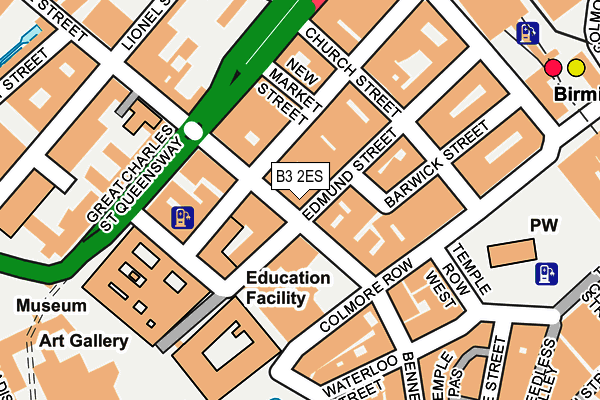 B3 2ES map - OS OpenMap – Local (Ordnance Survey)