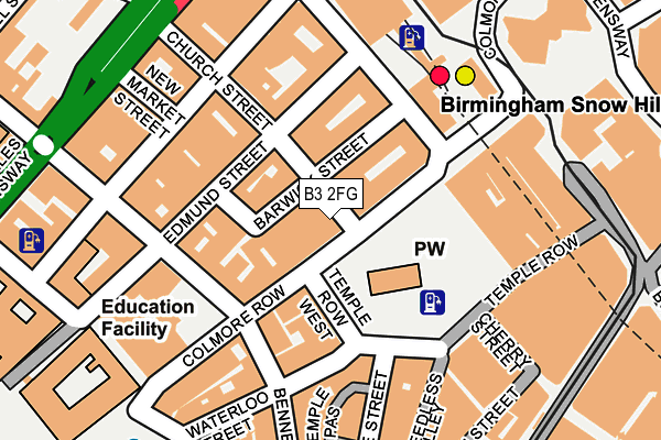 B3 2FG map - OS OpenMap – Local (Ordnance Survey)