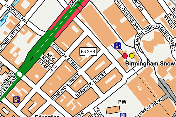 B3 2HB map - OS OpenMap – Local (Ordnance Survey)