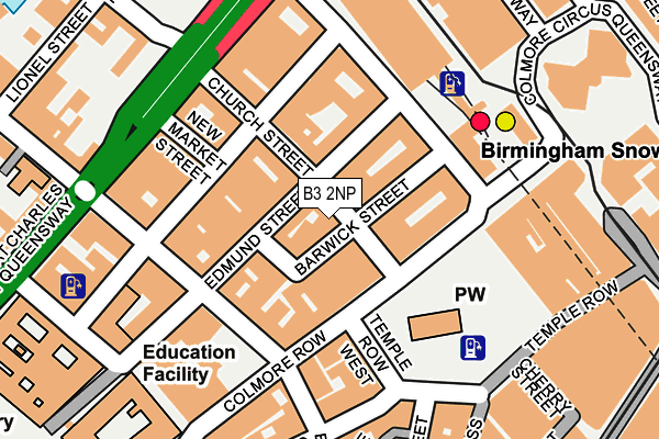 B3 2NP map - OS OpenMap – Local (Ordnance Survey)