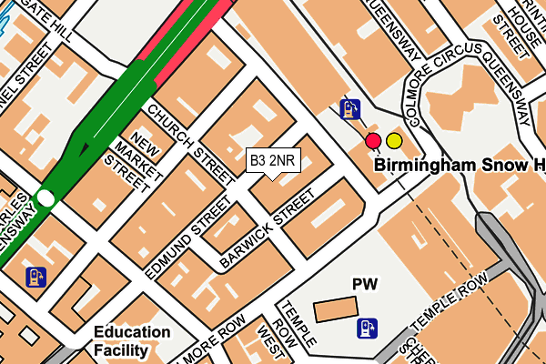 B3 2NR map - OS OpenMap – Local (Ordnance Survey)