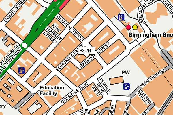 B3 2NT map - OS OpenMap – Local (Ordnance Survey)