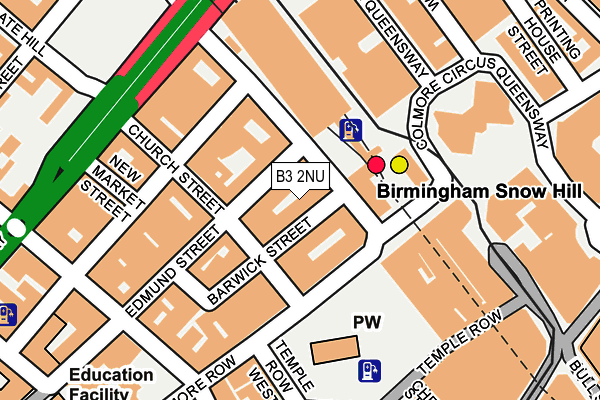 B3 2NU map - OS OpenMap – Local (Ordnance Survey)