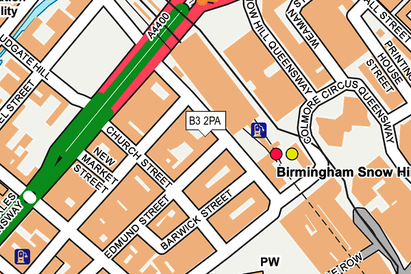 B3 2PA map - OS OpenMap – Local (Ordnance Survey)