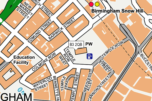 B3 2QB map - OS OpenMap – Local (Ordnance Survey)