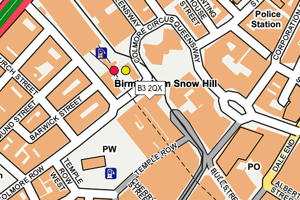 B3 2QX map - OS OpenMap – Local (Ordnance Survey)