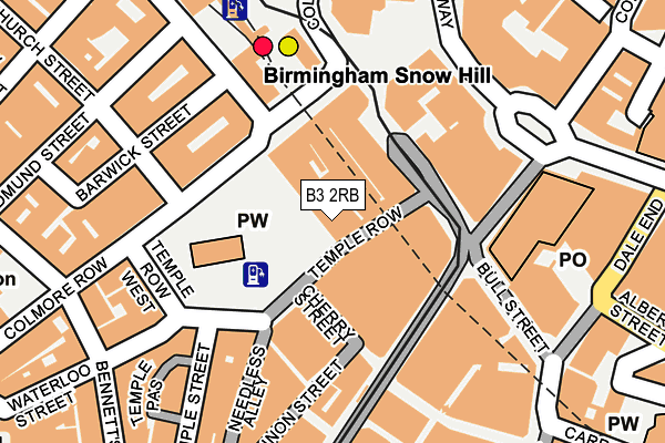 B3 2RB map - OS OpenMap – Local (Ordnance Survey)