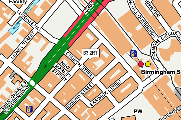 B3 2RT map - OS OpenMap – Local (Ordnance Survey)