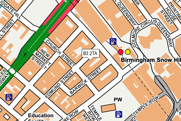 B3 2TA map - OS OpenMap – Local (Ordnance Survey)