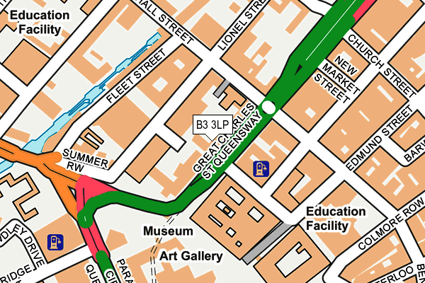 B3 3LP map - OS OpenMap – Local (Ordnance Survey)