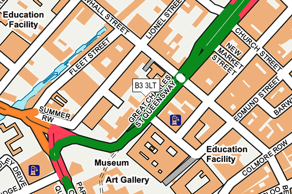 B3 3LT map - OS OpenMap – Local (Ordnance Survey)